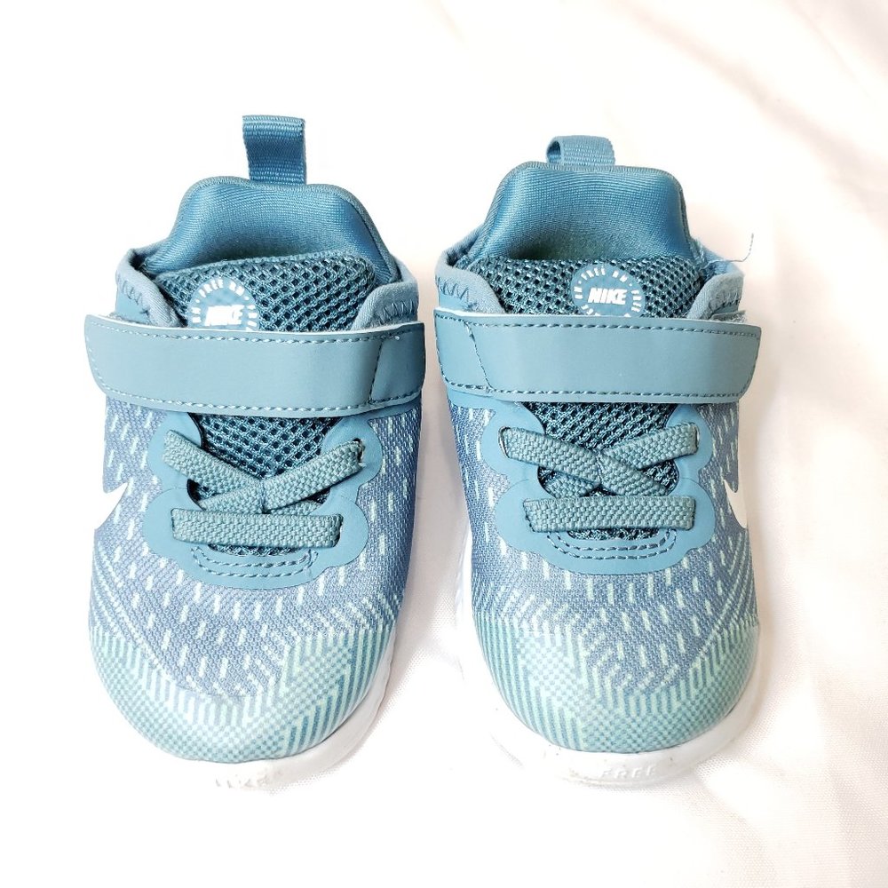Nike Free Run Blue Infant Walking Sneakers Size 5C